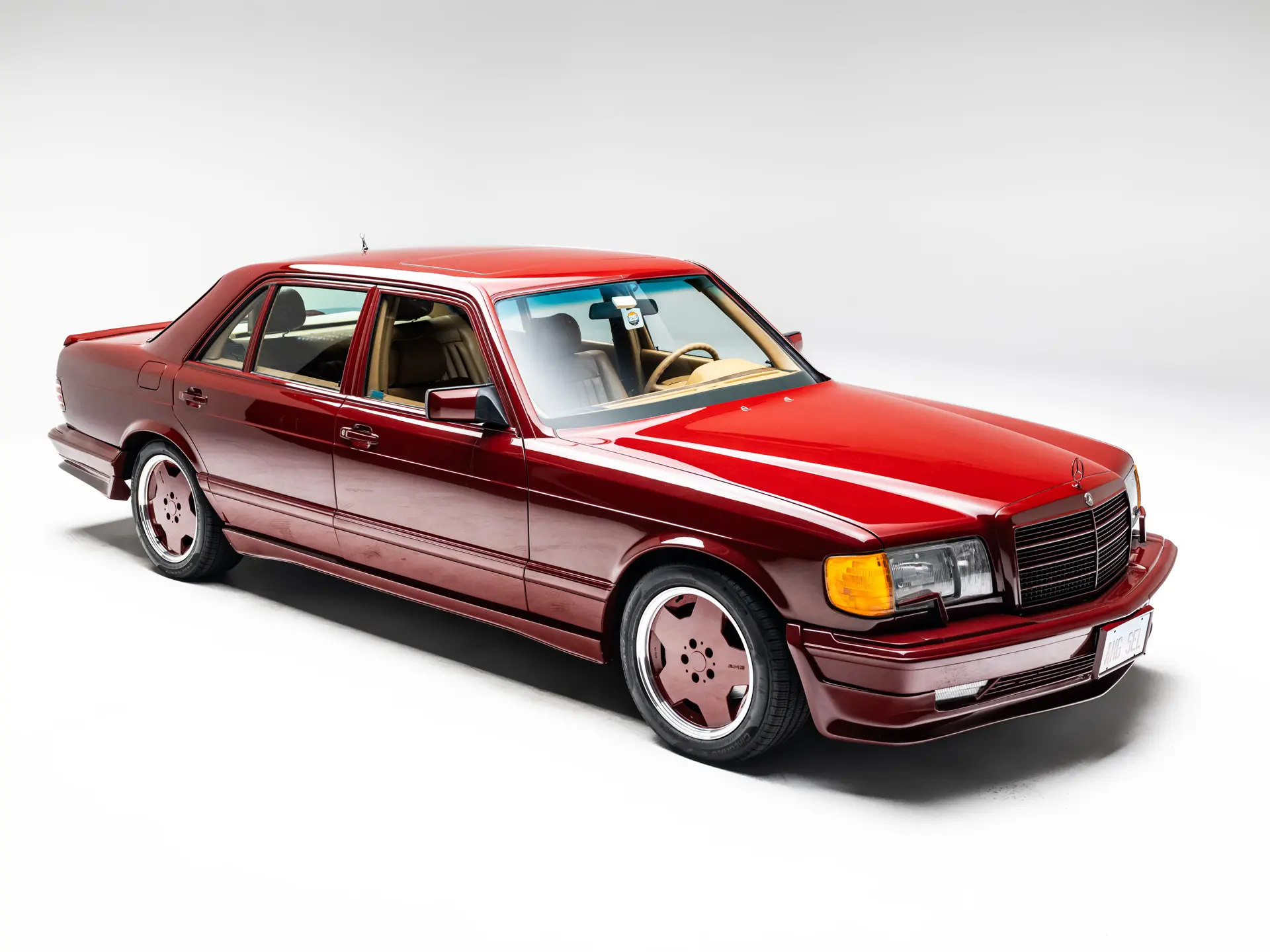FOR SALE - 1983 500SEL (M117-2V 6.0 conversion AMG/NA), Orient Red
